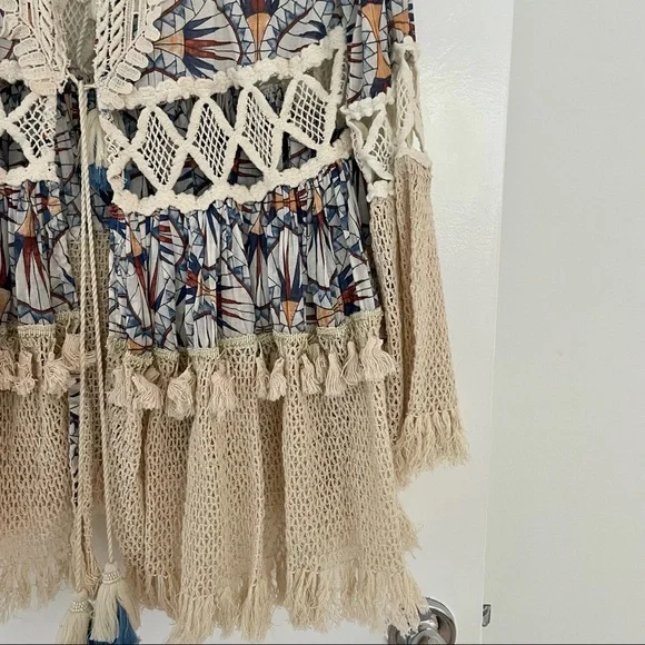 Sale 🎉🌺 NWT” Stunning Boho Beach Coverup/Dress - Picture 3 of 4